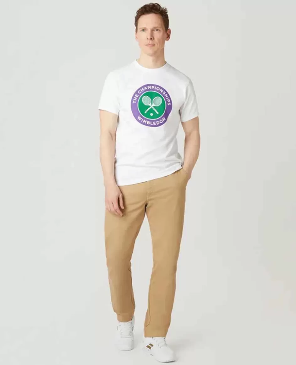 Wimbledon Mens Championships Logo T-Shirt - White