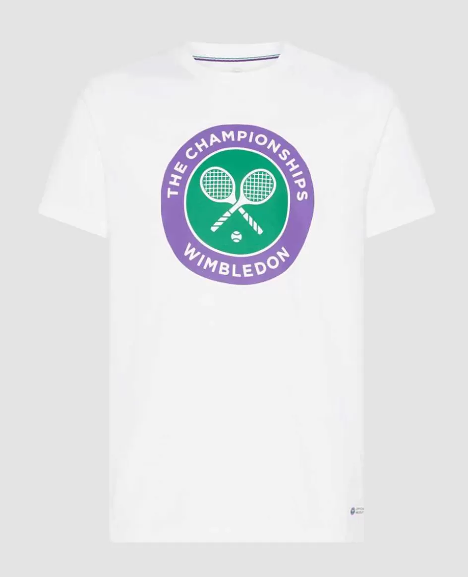 Wimbledon Mens Championships Logo T-Shirt - White