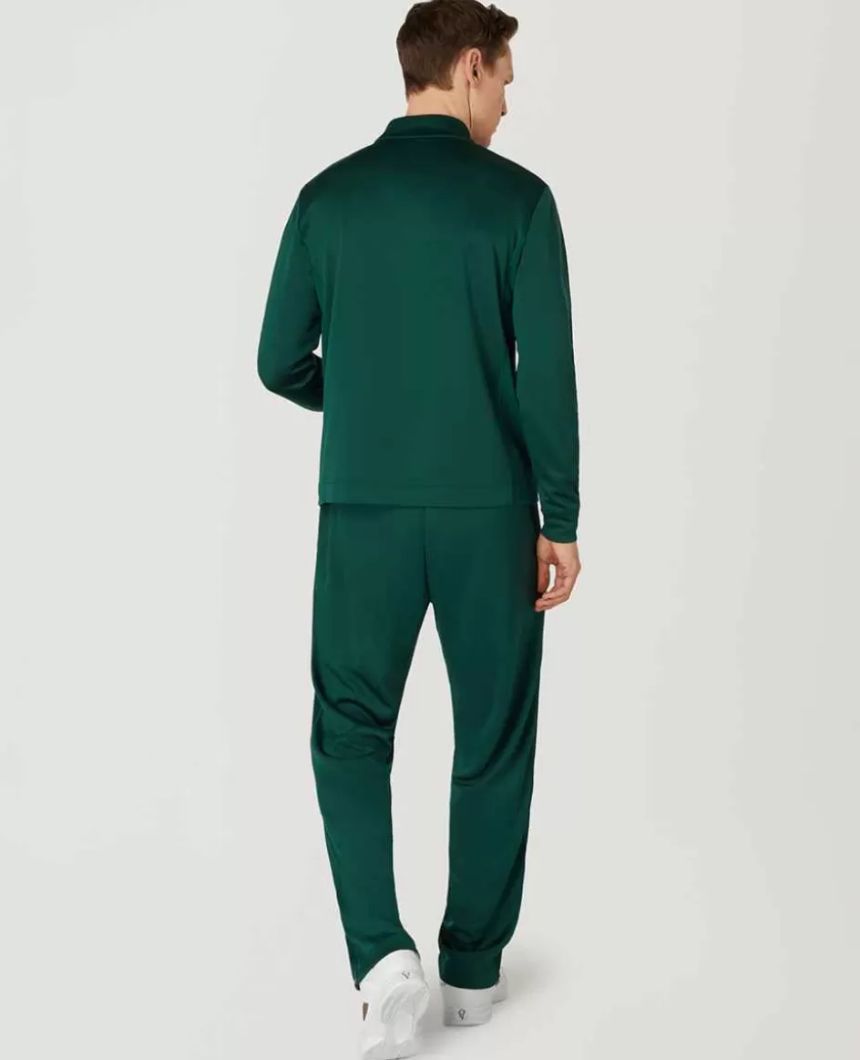 Wimbledon Mens Core Performance 1/4 Zip Training Top - Green