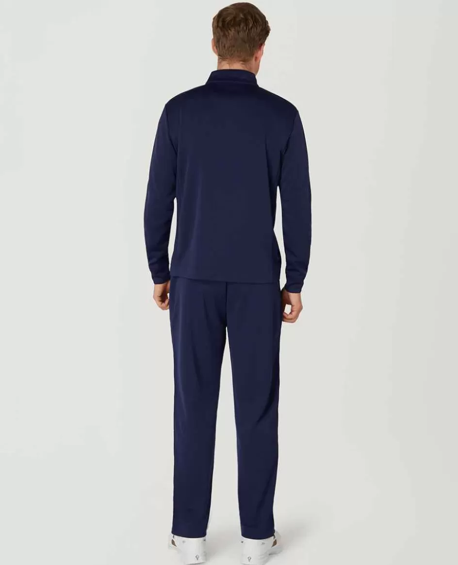 Wimbledon Mens Core Performance 1/4 Zip Training Top - Navy