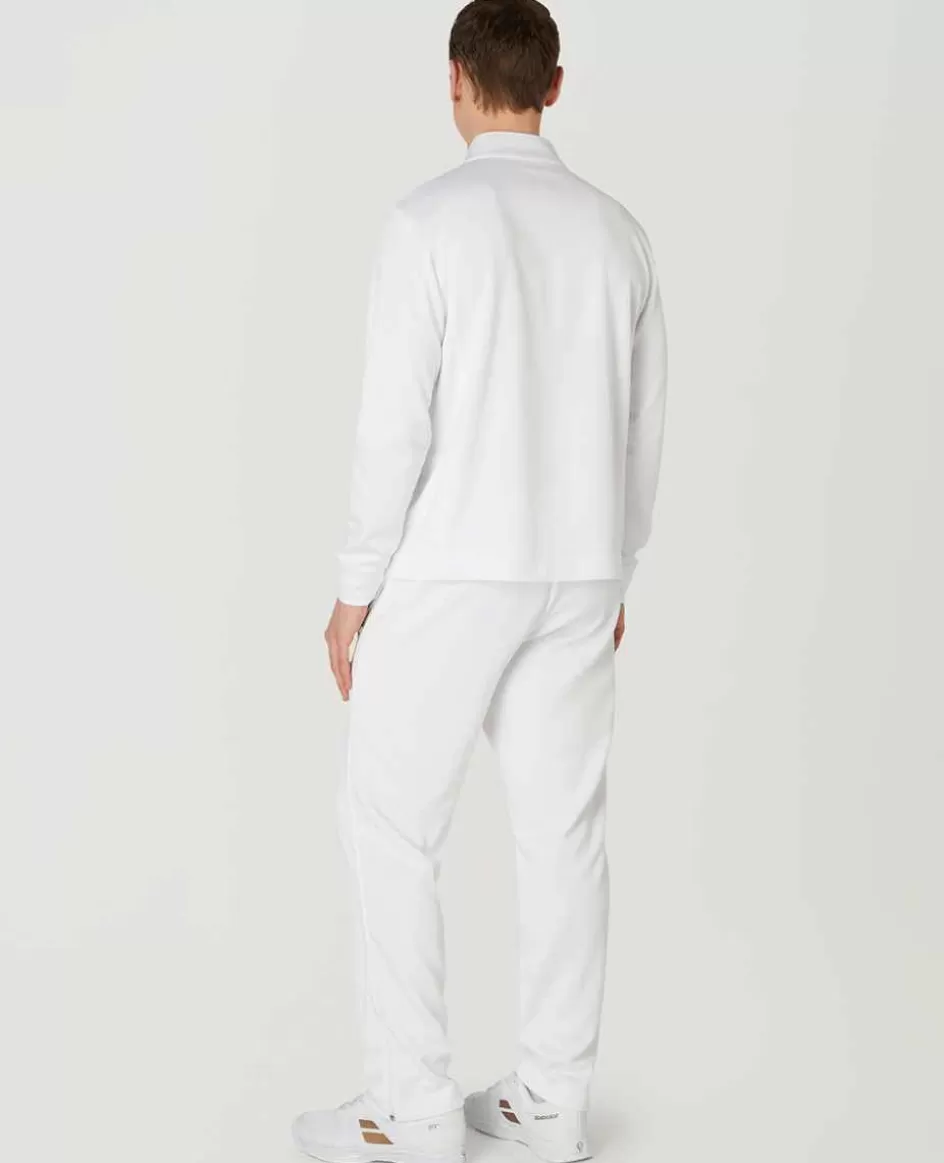 Wimbledon Mens Core Performance 1/4 Zip Training Top - White