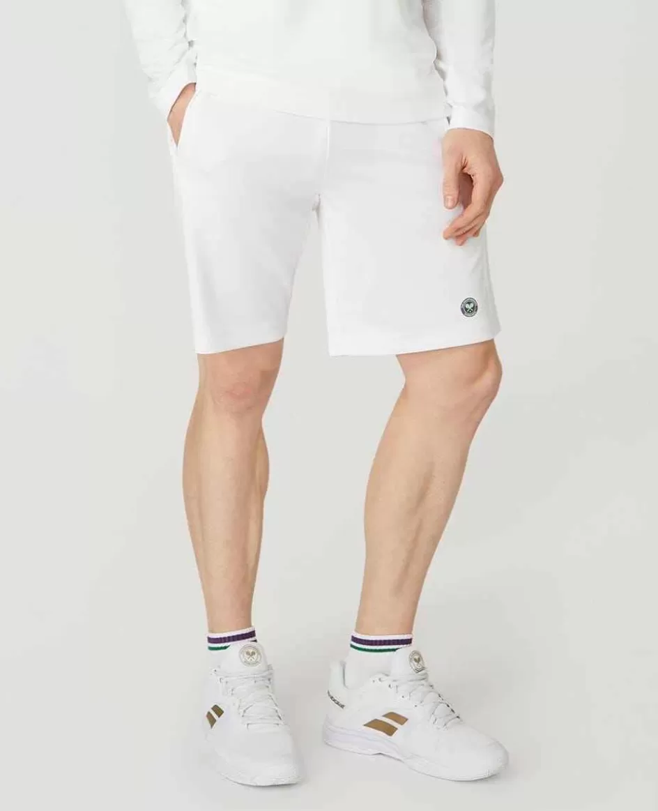 Wimbledon Mens Core Performance Shorts - White