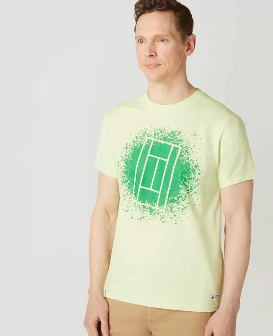 Wimbledon Mens Grass Court T-Shirt - Lime