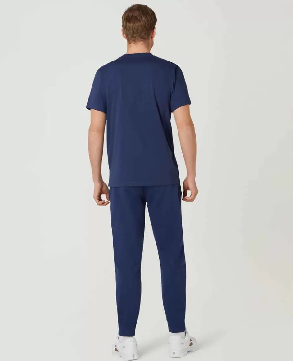 Wimbledon Mens Photo Print T-Shirt - Navy
