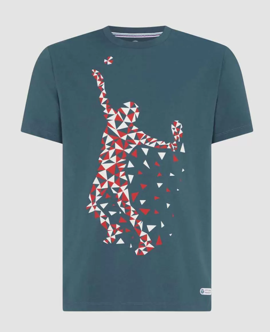 Wimbledon Mens Player T-Shirt - Steel