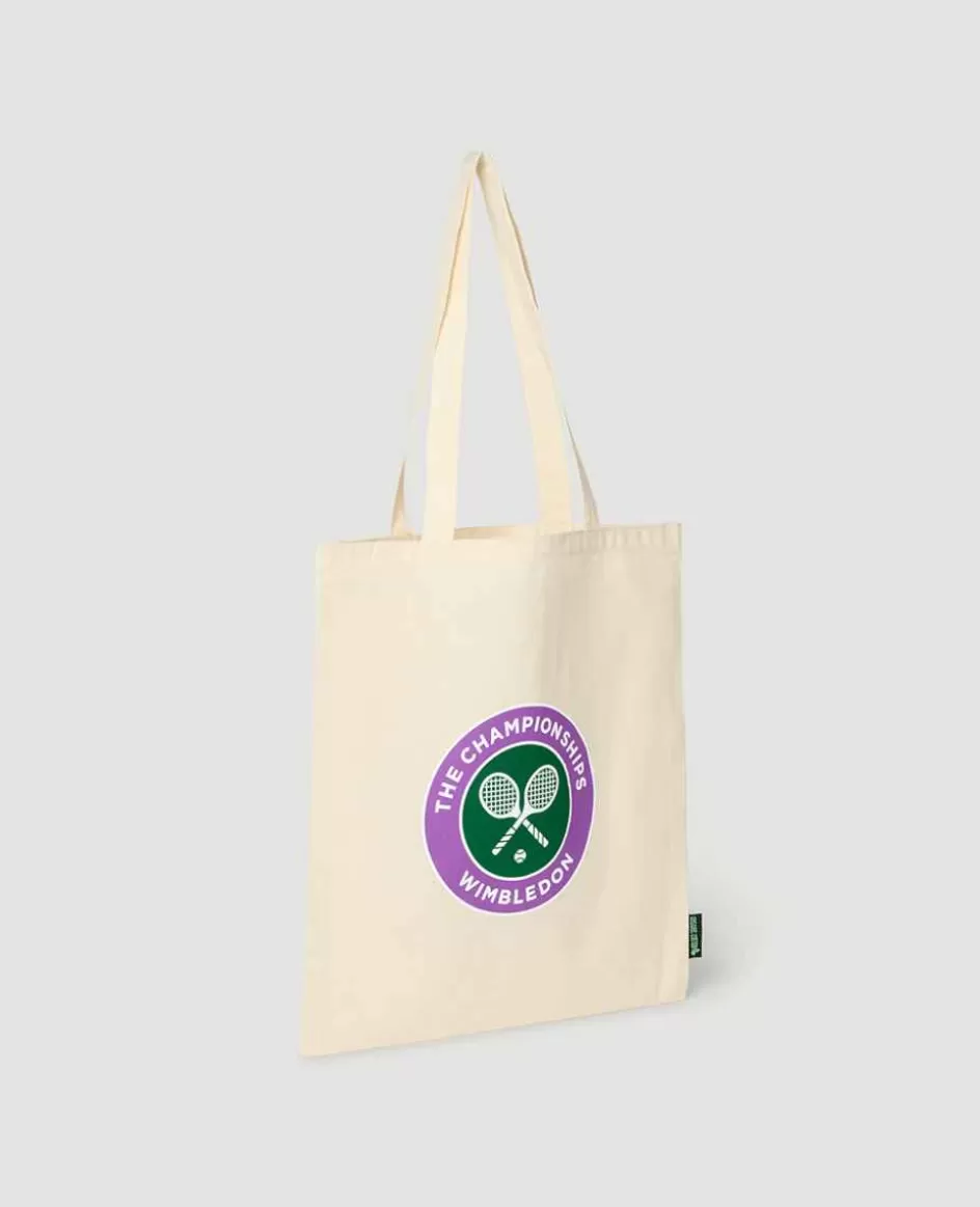 Wimbledon Organic Cotton Shopper Tote With Championships Logo - Natural