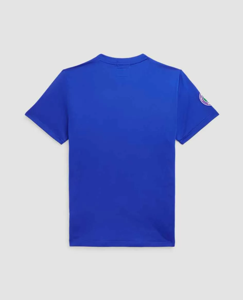 Ralph Lauren Polo Kids Performance Jersey Graphic Tee - Blue