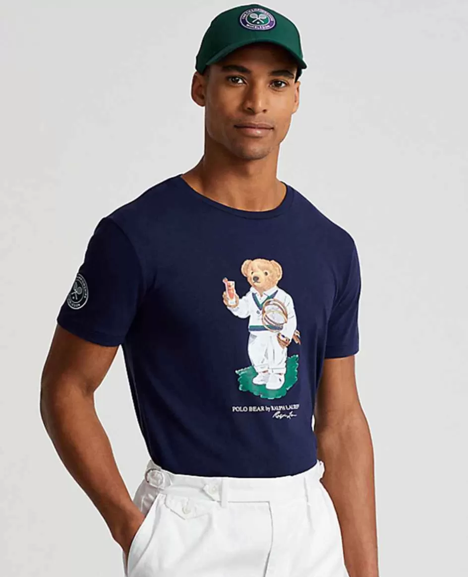 Ralph Lauren Polo Men's Custom Slim Fit Bear T-Shirt - Navy
