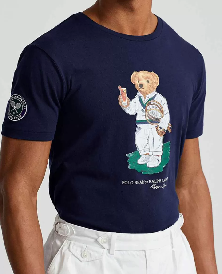 Ralph Lauren Polo Men's Custom Slim Fit Bear T-Shirt - Navy