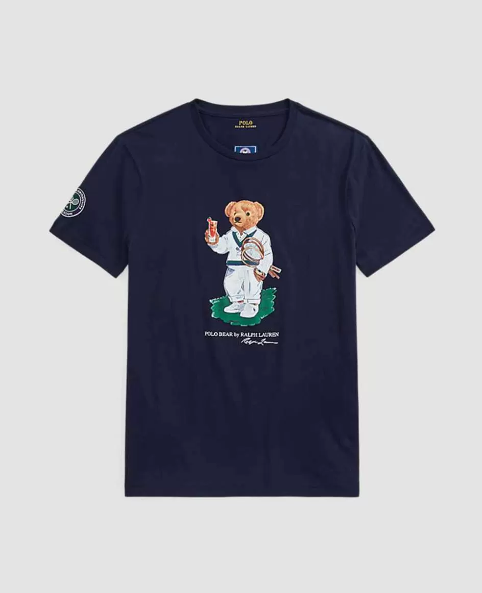 Ralph Lauren Polo Men's Custom Slim Fit Bear T-Shirt - Navy