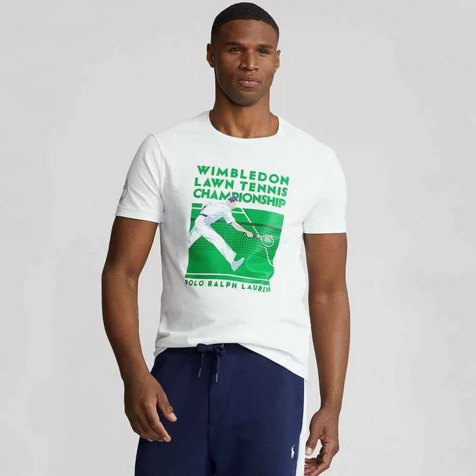 Ralph Lauren Polo Men's Custom Slim Fit T-Shirt - Tennis Player