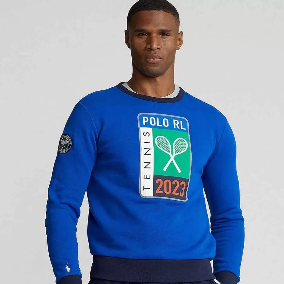 Ralph Lauren Polo Men's Fleece Graphic Sweatshirt - Blue