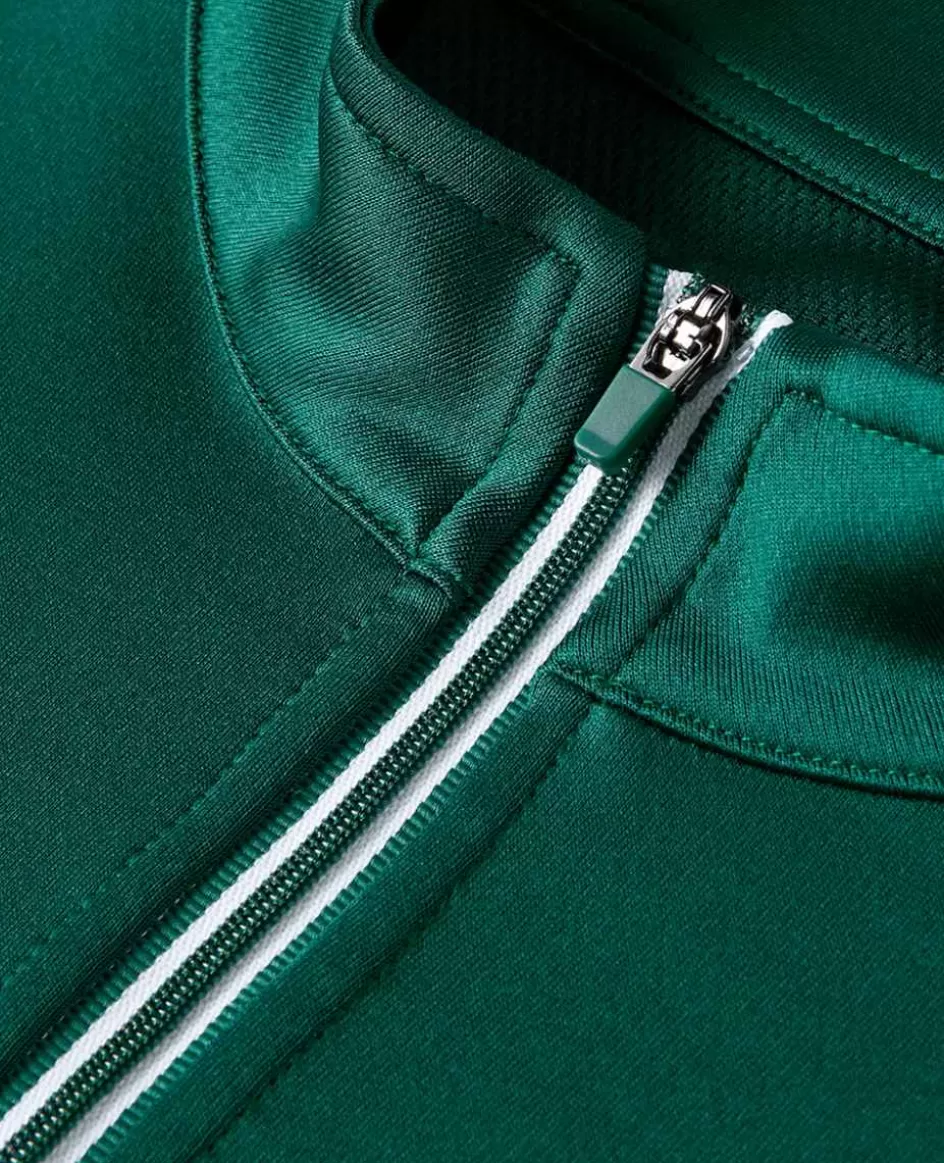 Wimbledon Womens Core Performance 1/4 Zip Training Top - Green