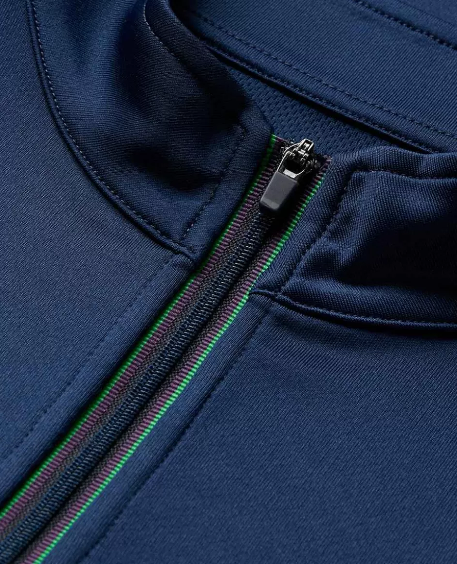 Wimbledon Womens Core Performance 1/4 Zip Training Top - Navy